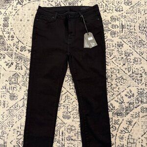ALLSAINTS EVE LUXE ANKLE JEANS JET BLACK Size W28